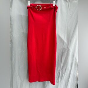 NWT A’gaci Strapless Red Dress Size Medium